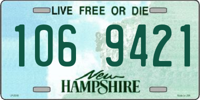 NH license plate 1069421