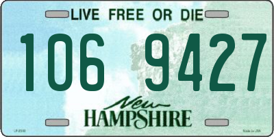 NH license plate 1069427