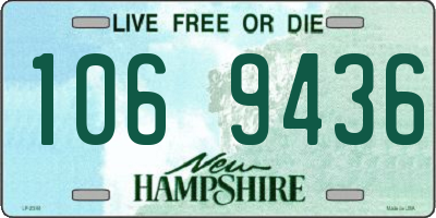 NH license plate 1069436