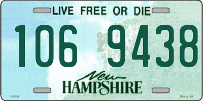 NH license plate 1069438