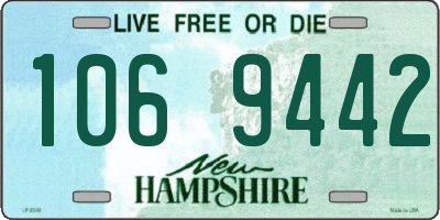 NH license plate 1069442