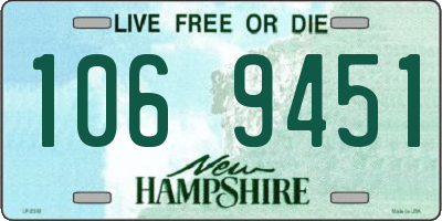 NH license plate 1069451