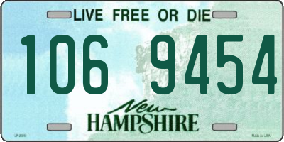 NH license plate 1069454