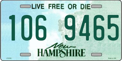 NH license plate 1069465