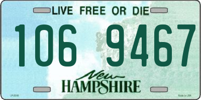 NH license plate 1069467