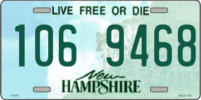 NH license plate 1069468