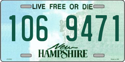 NH license plate 1069471