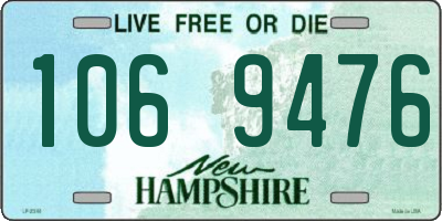 NH license plate 1069476