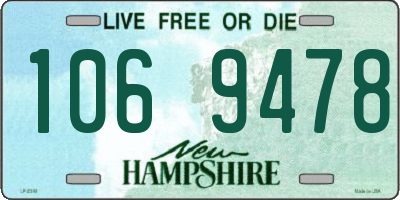 NH license plate 1069478