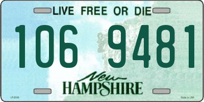 NH license plate 1069481