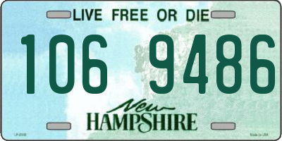 NH license plate 1069486