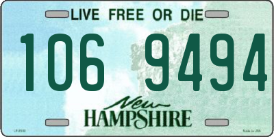 NH license plate 1069494