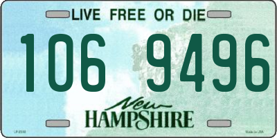 NH license plate 1069496