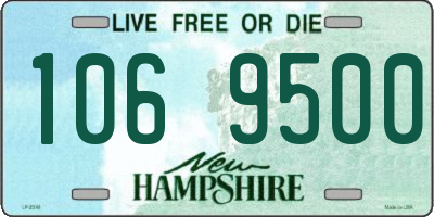 NH license plate 1069500