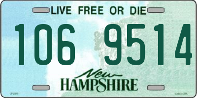 NH license plate 1069514