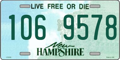 NH license plate 1069578