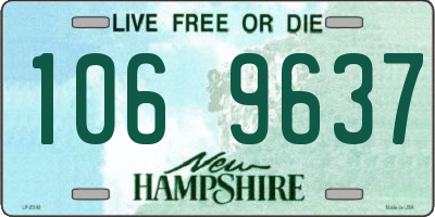NH license plate 1069637