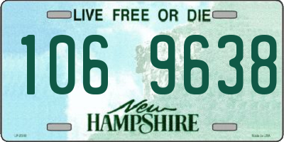 NH license plate 1069638
