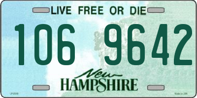 NH license plate 1069642