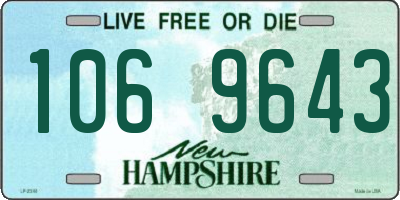 NH license plate 1069643