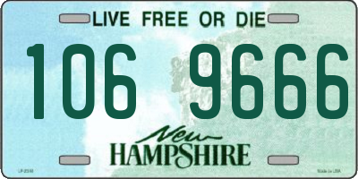 NH license plate 1069666