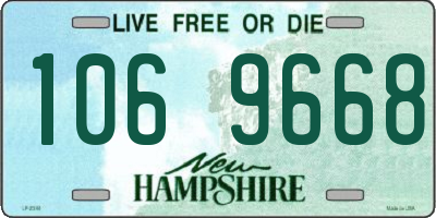 NH license plate 1069668