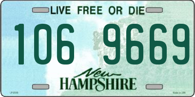 NH license plate 1069669