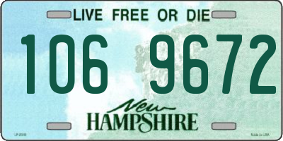 NH license plate 1069672