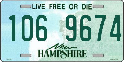 NH license plate 1069674