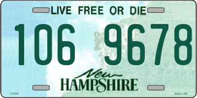 NH license plate 1069678