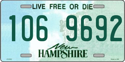 NH license plate 1069692