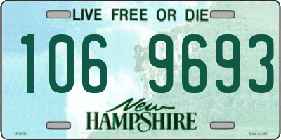 NH license plate 1069693
