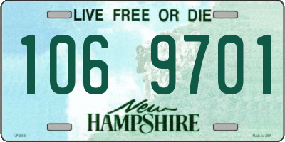 NH license plate 1069701