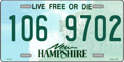NH license plate 1069702