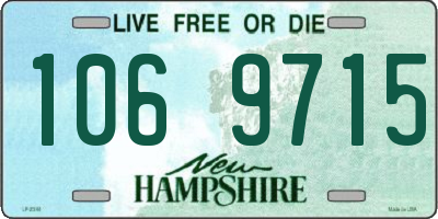 NH license plate 1069715