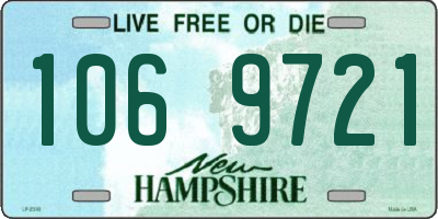 NH license plate 1069721