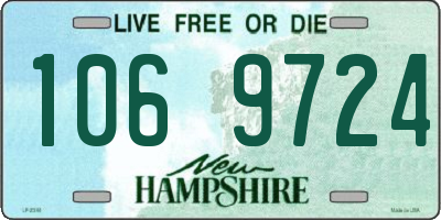 NH license plate 1069724