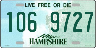 NH license plate 1069727
