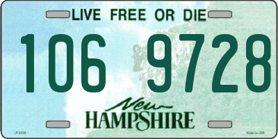 NH license plate 1069728