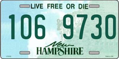 NH license plate 1069730