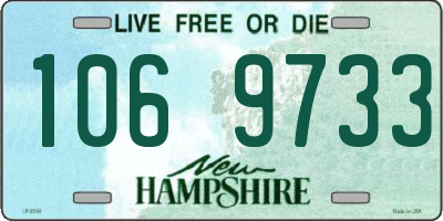 NH license plate 1069733