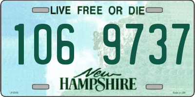 NH license plate 1069737
