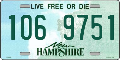 NH license plate 1069751