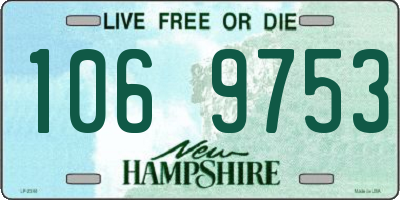 NH license plate 1069753