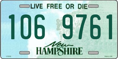 NH license plate 1069761