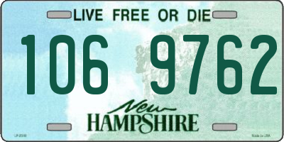 NH license plate 1069762
