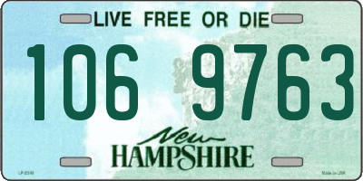 NH license plate 1069763