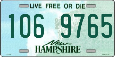 NH license plate 1069765