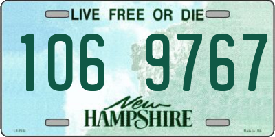 NH license plate 1069767