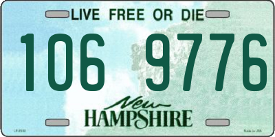 NH license plate 1069776